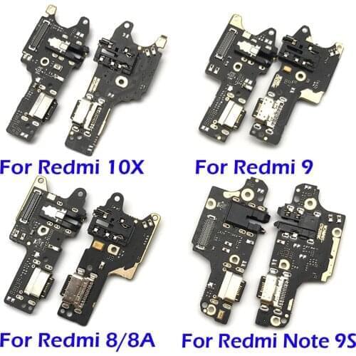 10Pcs/lot USB Charging Port Dock Charger Plug Connector Board Flex Cable For Xiaomi Redmi 8 8A 9 9A 10X Note 6 7 8 8T 9 9S Pro
