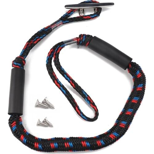 4/5/6Inch Heavy Duty Nylon Marine Mooring Rope Boat Bungee Dock Line Anchor Rope with Deck Cleat Open Base Stud Mount Hardware