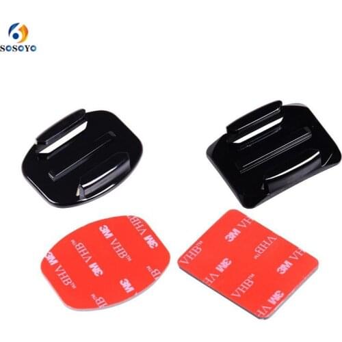 40PCS Flat Curved Base Helmet Mount base Adapter Set For Gopro Hero 9 8 7 6 5 Dji Osmo Action Camera Accessories