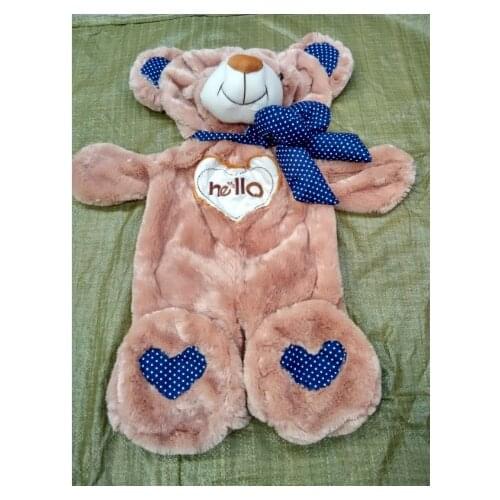 70cm Brown White Hello Semi-finished Teddy Bear Skin Plush Toy Doll Shell Crust DIY Good Quality Girlfriend Gift Valentines