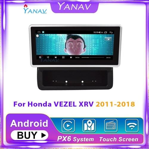 Android 10.0 touch screen auto audio video DVD receiver GPS navigation For Honda VEZEL XRV 2011-2018 car radio multimedia player