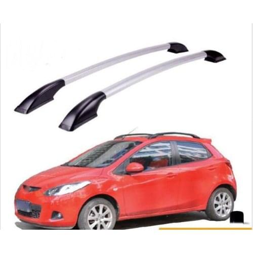 FUWAYDA car styling Roof Rack Boxes Side Rails Bars Luggage Carrier A Set For Mazda 2 2007 -2014 2008 2009 2010 2011 2012 2013