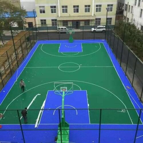 Beable PP Interlocking Basketball Flooring Tile For Outdoor and Indoor Customized Sport Court with Lines