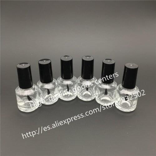 Free Shipping 500pcs 10g Square nail polish bottle bottles with white black lid,Small Glass Nail Polish Bottle, Glass Bottle