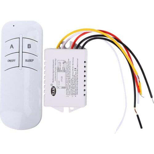 Wireless ON/OFF Switch 2 Ways 220V 2 Channel Wireless Remote Control Switch Digital Remote Control Switch for UV Lighting
