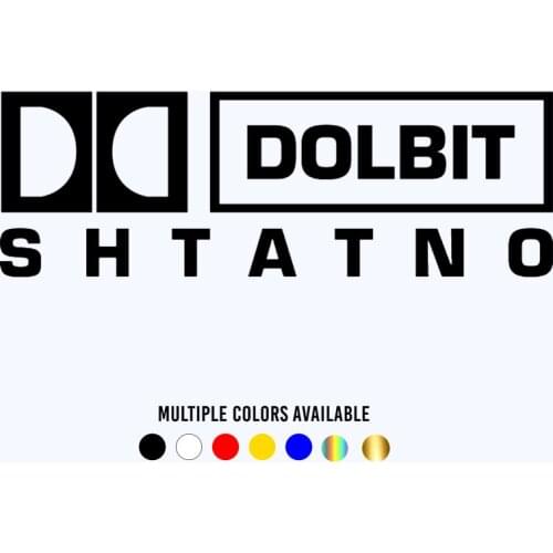 CK2556#30*10cm DOLBIT SHTATNO funny car sticker vinyl decal silver/black car auto stickers for car bumper window car decorations