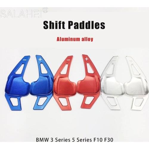 For BMW 3 Series 5 Series F10 F30 New Aluminum Alloy Car Steering Wheel Shift Paddle Extension Shifter Interior Decoration Cover
