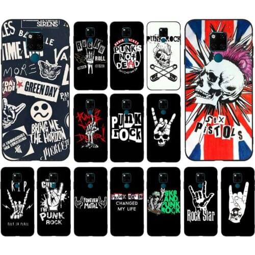 FHNBLJ Punk Rock Phone Case for Huawei Mate 20 10 9 40 30 lite pro X Nova 2 3i 7se