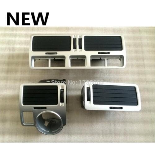 Silver Front Dashboard Central air-conditioning Set For Jetta MK4 Bora GTI MK4 99-2005