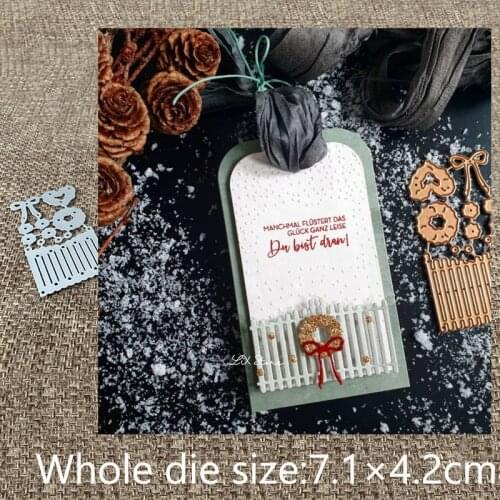 XLDesign Craft Metal Cutting Dies stencil mold Garland fence decoration scrapbook Album Paper Card Craft Embossing die cuts