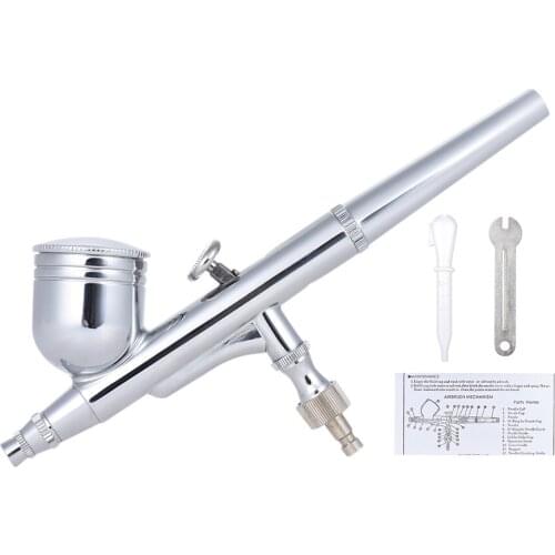 0.3mm mini Airbrush Paint Spray Gun Kit Gravity Feed Dual-Action for nail spray paint air brush with Nozzle Spanner