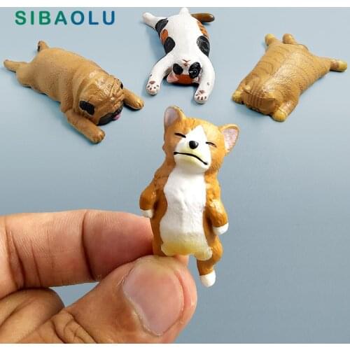 Lie down animal Miniature figurine Cat Dog Bonsai Decoration Fairy Garden statue Model people Resin craft toy ornaments