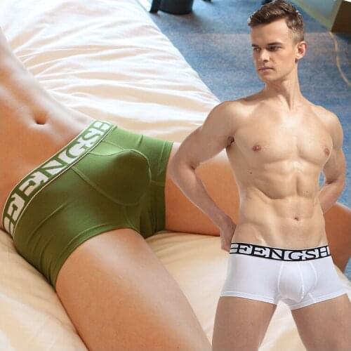 Mens Brand Boxers 2019 Hot Sale Breathable Underwear Fashion Design Comfortable Panties U Cotton Trunks