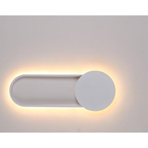 Nordic Design Modern White Black Led Wall Light Lamp Sconces Fixtures for Loft Decor Bedroom Home Stairs Indoor