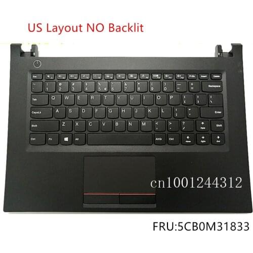 New For Lenovo E42 E42-30 E42-70 E42-80 V510-14IKB Palmrest Upper Case Keyboard Bezel Cover Touchpad 5CB0M31833