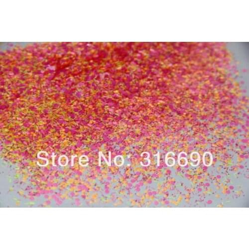 New glitters mix nail