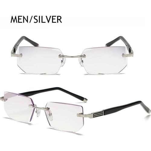 Luxury Diamond Cutting Ultralight Full-rim Reading Glasses Women Men Rimless High Quality Frame Anti Blu Ray Fashion 1 2 3 to 4