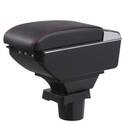 For Mitsubishi mirage Space Star armrest box central Store content Storage box with cup holder ashtray USB interface