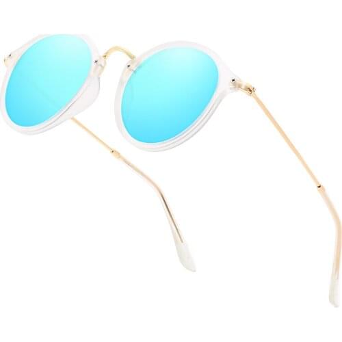 Polaroid Sunglasses Unisex Round Vintage Sun Glasses Famous Brand Sunglases Polarized Sunglasses Retro Feminino for Women Men