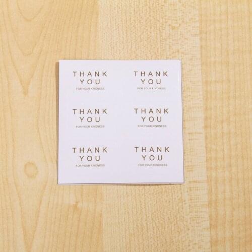 Manufacturers supply contracted white YOU THANK seal stickers and stickers decorative stickers D12