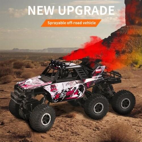 QX3688 1:10 RC Car 2.4GHz 6WD Off-road Desert Truck RTR With LED Lights Metal Shock Absorber Kids Toy Car