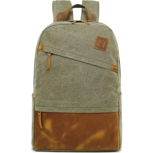 School Laptop Backpack, Durable Rucksack Travel Notebook Bag For Men Women Student Leisure Bag Canvas