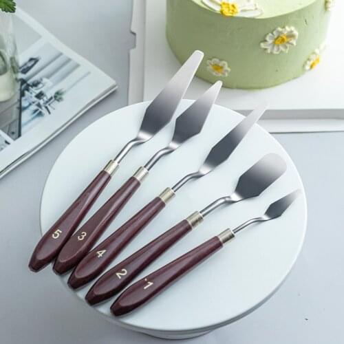 Stainless Steel Cake Spatula Butter Cream Icing Frosting Knife Smoother Kitchen Pastry Cake Decoration Baking Tools for Cakes