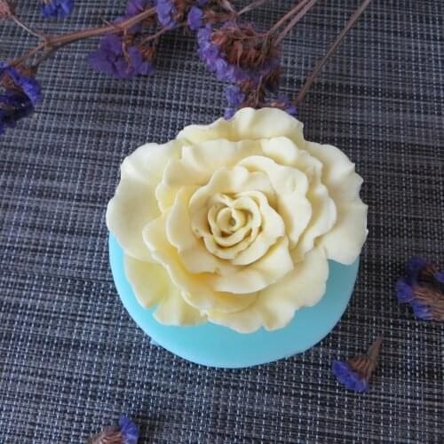 PRZY HC0092 Rose Flowers Silicone Soap Mold 3D Molds Flower Candle Aroma Mould Soap Making Moulds Resin Clay Molds Eco-friendly