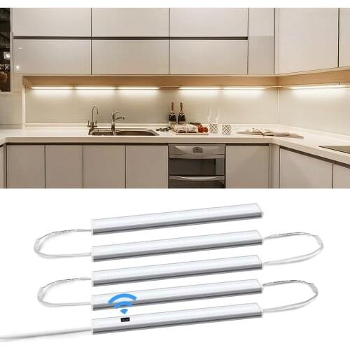 5M 10M 15M 20M Aluminium Profile LED Strip light Tube 12V With Smart Hand Sweep Sensor DIY kitchen Cabinet Closet Backlight lamp