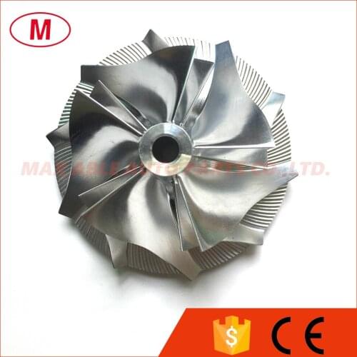 HY35 55.96/78.00mm 5+5 blades High Performance Turbo Billet Compressor wheel/Aluminum 2618/Milling compressor wheel for Dod*ge