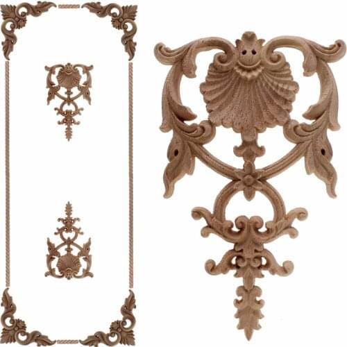 VZLX Wood Applique, European Trim, Decorative Decals, Door And Table Decorated With Carved DIY Home Decoration Accessories