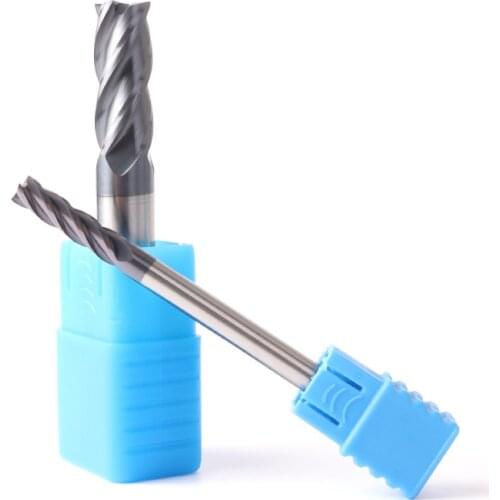 ZGT Mill Milling Tools Milling Cutter HRC50 4 Flute Metal Cutte Alloy Carbide End Mil Tungsten Steel Milling Cutter 1mm 2mm 3mm
