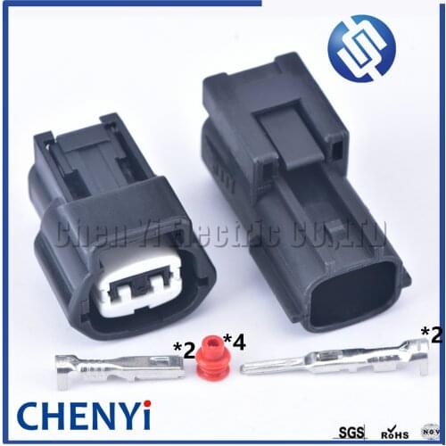 2 Sets 2 Pin Sumitomo Automotive ECT Engine E-RS Type Water Temperature Sensor waterproof Connector For Nissan Hyundai 6189-0772