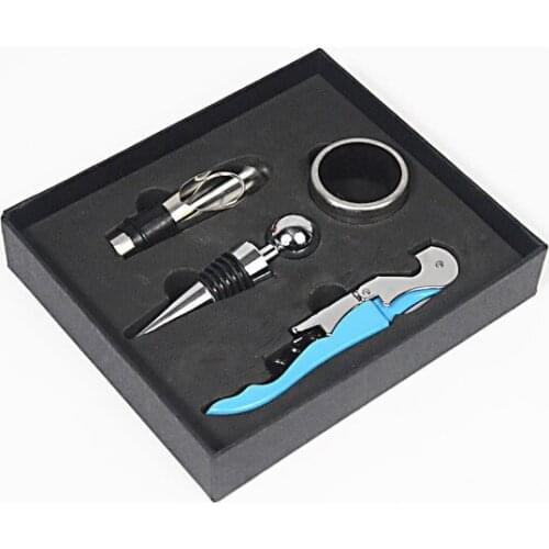 50set=200pcs high quality red wine opener promotional / wine bar with a family of four cartons Set Supplies Home Supplies