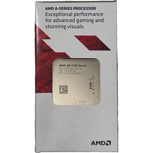 AMD A8-Series A8-7600 A8 7600 3.1GHz Quad-Core AD7600YBI44JA/ AD760BYBI44JA Socket FM2+ boxed microprocessor with fan NEW