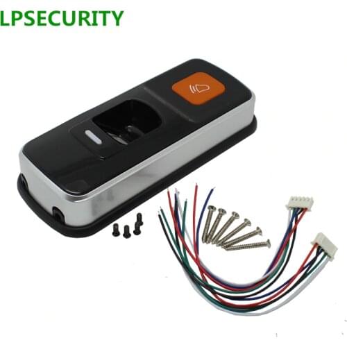 LPSECURITY standalone RFID fingerprint access control reader single biometrics fingerprint access controller door LOCK opener