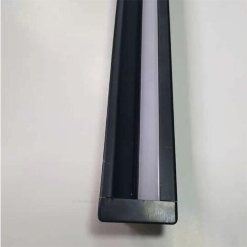 Free Shipping Wholesale customized strip wall mounted LED aluminium profile with cover ans end caps and clips 2m/pcs 100m/lot