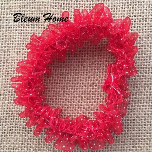 Bleum Home 12pcs New Arrival Chiffon Hair Rope Girls Scrunchy For Hair Elastic Princess scrunchies Hair Band Childrens Day gift