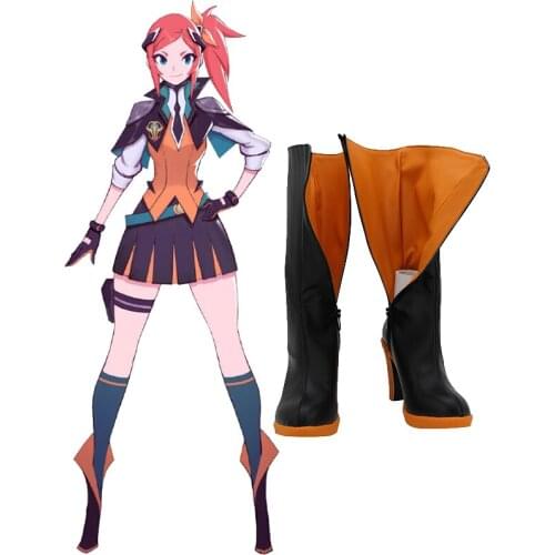 Costumebuy Game LOL Lux Cosplay Costume LOL Battle Academia Cosplay Shoes Boots Halloween Costume Props Accessories Custom Made