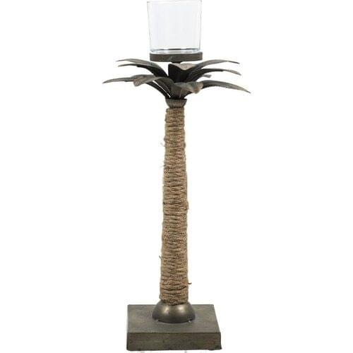 Lucky Art Roped Palmıye Candle holder 47 cm