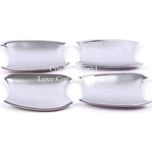 For Toyota Land Cruiser Prado 2004-2009 Door Bowl Cover Molding Frame Garnish Trims ABS Chrome Sticker Car-Styling Accessories