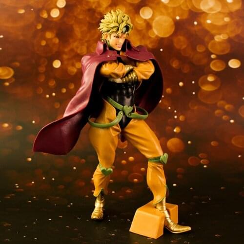 28cm Kawaii Villain Dio Brando Japan Anime Action Figure PVC Toy JOJOs Bizarre Adventure Room Decor Doll Birthday Gift for Boys