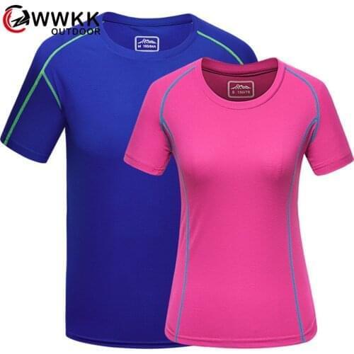 NEW Hiking T-shirt for Men Lover Tops for Women Quick Dry Breathable Tees Unisex tshirt Travel Wear Outdoor Sports TShirts Solid