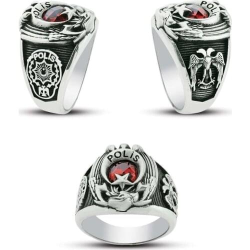 Eagle Head Clawed Polis Ring