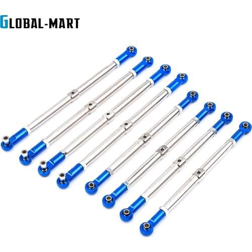 Metal upgrade Pushrods with Rod Ends Links Turnbuckle for Traxxas 1/10 EREVO 2.0 E-Revo Revo Summit 5319X 5338R