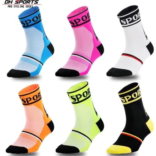 New Nylon Sports Socks Top Quality Cycling Socks Bicycle Basketball Skiing Sock Breathable Durable Outdoor Racing Sportswear