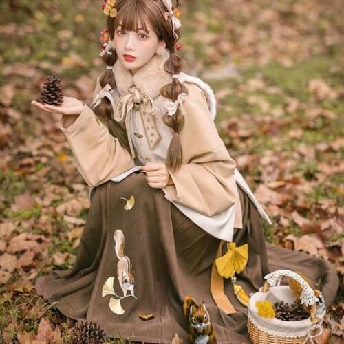 Novelty Winter Thick Camel Hanfu Set Hanfu Chinese Ancient Traditional Women New Year Costume For Women Stage Performance