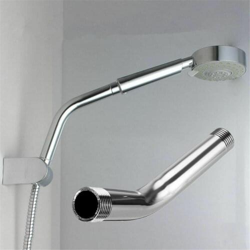 New Arrival Stainless Steel Water Extension Pipe Long Shower Head Arm Mounts Wall