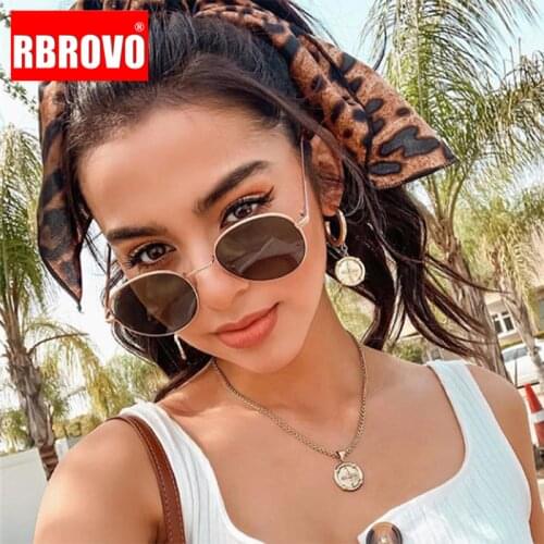 RBROVO 2021 Round Retro Sunglasses Women Brand Designer Eyeglasses Women/Men Oval Glasses Women Vintage Oculos De Sol Feminino
