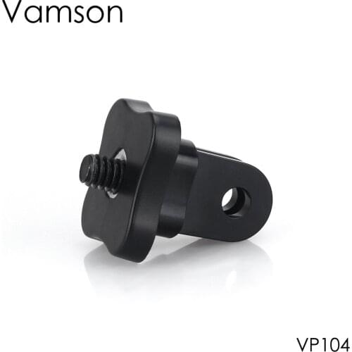 Vamson Plum blossom big hole adapter Accessories for Go Pro Hero 9 8 7 6 5 with 1/4 Screw Tripod Mount Monopod VP104